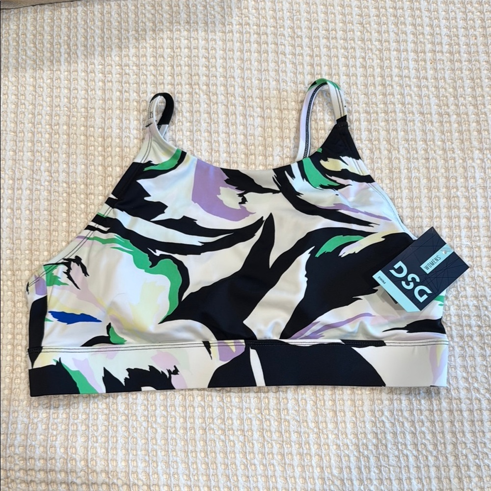 DSG Vibrant Abstract Swim Top